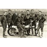 SPEEDWAY - SWEDEN 1968 TEAM GROUP ORIGINAL PHOTOGRAPH FUNDIN MICHANEK