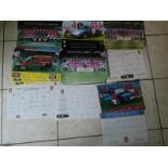 ASTON VILLA - COLLECTION OF TEAM SHEETS, POSTERS X 50+