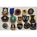 SMALL COLLECTION OF VINTAGE BOWLING CLUB BADGES X 15