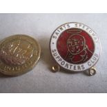 SPEEDWAY - SOUTHAMPTON SAINTS GILT BADGE