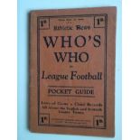 1929-30 ATHLETIC NEWS - 'WHO'S WHO IN LEAGUE FOOTBALL'