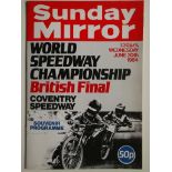 SPEEDWAY - 1984 WORLD CHAMPIONSHIP BRITISH FINAL AT COVENTRY PROGRAMME & TICKET