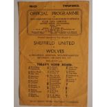 1946-47 WOLVES V SHEFFIELD UNITED FA CUP