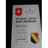 1960 BELGIUM v SWITZERLAND