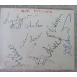 MANCHESTER UNITED - BUSBY BABES AUTOGRAPHS X 9 INC DUNCAN EDWARDS