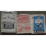 COLLECTION OF 1950'S FOOTBALL PROGRAMMES X 130+