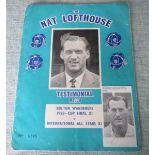 NAT LOFTHOUSE TESTIMONIAL PROGRAMME AND AUTOGRAPH