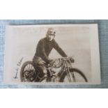 SPEEDWAY - POSTCARD LLOYD 'SPROUTS' ELDER SOUTHAMPTON SAINTS 1930