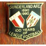 SUNDERLAND - 100 YEARS OF LEAGUE FOOTBALL 1990 BADGE