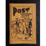 1948-49 NOTTINGHAM FOOTBALL POST GUIDE - FOREST, NOTTS COUNTY, LEICESTER, DERBY, LINCOLN, MANSFIELD