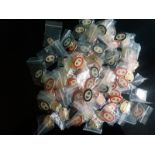 BADGES - ENGLAND V WALES EUROPEAN CHAMPIONSHIP 2016 X 40