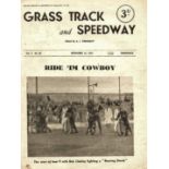 GRASS TRACK AND SPEEDWAY MAGAZINE 1947 CRADLEY V SOUTHAMPTON ON COVER