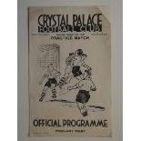 1938 CRYSTAL PALACE PRACTICE MATCH - WHITES V COLOURS
