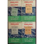 COLLECTION OF ENGLAND PROGRAMMES ALL WITH TICKETS X