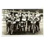 SPEEDWAY - 1966 WEST HAM TEAM GROUP ORIGINAL PHOTOGRAPH