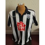 WEST BROMWICH ALBION - GILES BARNES MATCH WORN SHIRT FROM 2010-11