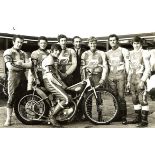 SPEEDWAY - LEICESTER LIONS 1969 TEAM GROUP ORIGINAL ALF WEEDON PHOTOGRAPH