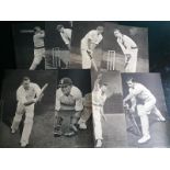 CRICKET - SET OF 8 TOPICAL TIMES CARDS FROM 1938