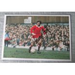 GEORGE BEST MANCHESTER UNITED SIGNED PICTURE