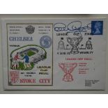 1972 LEAGUE CUP FINAL STOKE V CHELSEA POSTAL COVER SIGNED BY PETER OSGOOD