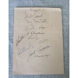 LIVERPOOL AUTOGRAPHS 1946-47