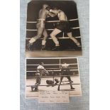 BOXING PRESS PHOTOS RANDOLPH TURPIN 1950'S X 2