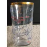 CRICKET - AUSTRALIAN CRICKET TOUR 1956 COMMEMORATIVE PINT GLASS