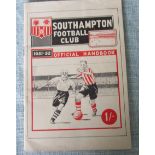 SOUTHAMPTON OFFICIAL HANDBOOK 1951-52