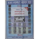 BIRMINGHAM CITY 1956 REUNION POSTER MULTI SIGNED