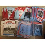 ASTON VILLA - COLLECTION OF 100+ HOME PROGRAMMES