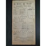 CRICKET - 1933 MIDDLESEX V WEST INDIES SCORECARD