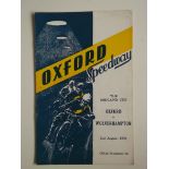 SPEEDWAY - 1952 OXFORD V WOLVERHAMPTON THE MIDLAND CUP