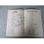 1968 CUP FINAL PROGRAMME EVERTON V WBA SIGNED BY 7 EVERTON PLAYERS