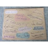 MANCHESTER UNITED AUTOGRAPHS LATE 40S EARLY 50s