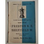 1954 FA CUP SEMI-FINAL PRESTON V SHEFFIELD WEDNESDAY