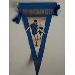 BIRMINGHAM CITY VINTAGE PENNANT