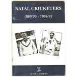 NATAL (SOUTH AFRICA) CRICKETERS 1889/90 - 1996/97 ACS