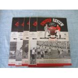 1951-52 MANCHESTER UNITED HOME PROGRAMMES X 5