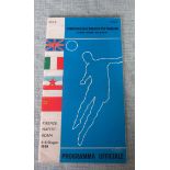 1968 EUROPEAN CHAMPIONSHIP PROGRAMME
