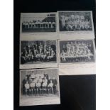 1905-06 ORIGINAL TEAM PHOTO PLATES - PRESTON, BURY, BLACKBURN, BOLTON