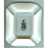 CRICKET - VINTAGE QUEENSTOWN C.C. SOUTH AFRICA ASHTRAY EASTERN CAPE