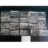 BELGIUM SMALL FOOTBALL PHOTOGRAPHIC CARDS X 21 FROM 1951-52