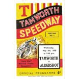 SPEEDWAY - TAMWORTH V ALDERSHOT MAY 3RD 1950