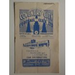 1950-51 COVENTRY CITY V BIRMINGHAM CITY