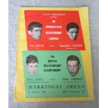 BOXING PROGRAMME RANDOLPH TURPIN V PETE MEAD 1949