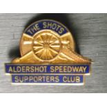 SPEEDWAY - ALDERSHOT SUPPORTERS CLUB BADGE