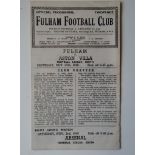 1945-46 FULHAM V ASTON VILLA