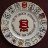 CRICKET - 1979 ESSEX LIMITED EDITION CHAMPIONS PLATE