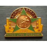 SPEEDWAY - KINGS LYNN BADGE