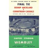 1956 AMATEUR CUP FINAL BISHOP AUCKLAND v CORINTHIAN CASUALS